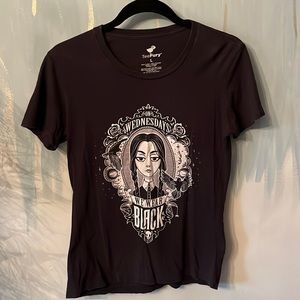 Wednesday Adams T-Shirt Woman’s Fitted Large Bust 34”